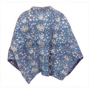 เสื้อแจ็คเก็ตผ้าฝ้ายวินเทจ 100% งานควิลท์มือ คอจีน ระบายอากาศได้ดี เป็นมิตรกับสิ่งแวดล้อม แห้งเร็ว ใช้ได้ทุกฤดู ผลิตโดยช่างฝีมือชาวอินเดีย - Product Image 4