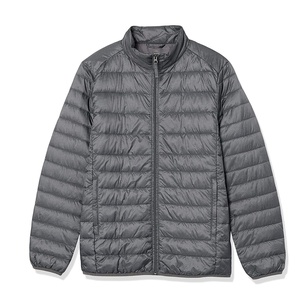 Blouson matelassé personnalisé à col montant pour hommes et femmes, style urbain, manches longues, en toile, hiver, avec fermeture éclair simple - Product Image 4