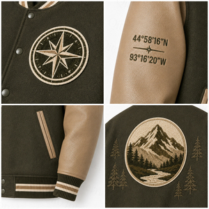 Veste de baseball personnalisée de qualité supérieure, corps en laine, manches en cuir, veste universitaire streetwear, veste d'équipe brodée - Product Image 6