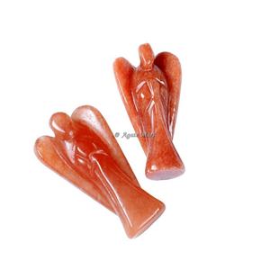 Pierre de lune arc-en-ciel ange 45-55mm pierre véritable sculptée à la main ange véritable pierre précieuse d'agate avec cristal d'énergie de guérison - Product Image 4