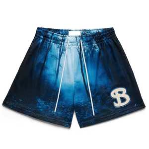 Shorts de rugby personnalisés en polyester pour hommes, avec poches zippées, sublimation, double couture, unisexe, ODM - Product Image 3
