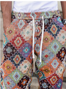 กางเกงลำลองผู้ชายน้ำหนักเบาแฟชั่นฤดูร้อนทรงตรงระบายอากาศได้ดี - Product Image 6