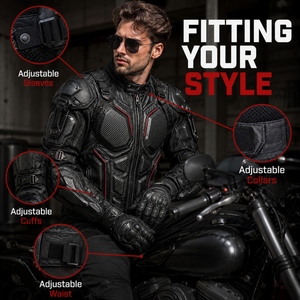 Custom Armored Motorcycle Leather <b>Jacket</b> Waterproof Windproof Winter Protective Riding Gear CE Armor Racing <b>Biker</b> <b>Jacket</b> Men - Product Image 5