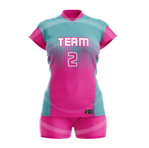 Tenue de volley-ball pour performance athlétique, personnalisable avec logo d'équipe, maillot et short légers pour les matchs - Product Image 1