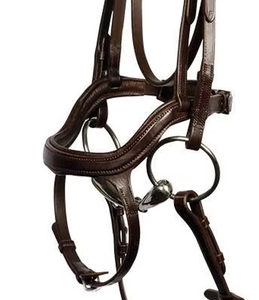 Brida de Cuero Italiano de Primera Calidad, con Diseño Anatómico y Hebillas de Acero Inoxidable Ajustables, para Montar a Caballo - Product Image 3