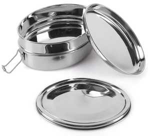 Boîte à bento rectangulaire à 3 niveaux en acier inoxydable, résistante aux fuites, compatible lave-vaisselle, pour enfants, boîte de rangement alimentaire robuste - Product Image 6