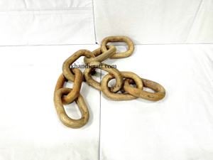 Novedad, Decoración de Cadena de 3 Eslabones con Patrón de Naturaleza Muerta en Madera de Mango Ligera, Decoración Moderna para el Hogar de Estilo Rústico, Directo de Fábrica - Product Image 4