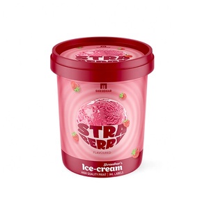 Tùy chỉnh cấp thực phẩm Ice Cream cốc nhựa tự dính in-khuôn nhãn in ấn không thấm nước biểu tượng tùy chỉnh dán - Product Image 3