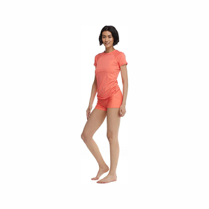 Solid Color Casual Women's 2-Piece Shorts <b>Set</b> Spring/Summer Sports Wear Eco-Friendly Quick Dry Breathable Wholesale - Product Image 4