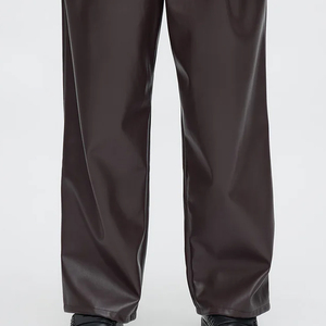 กางเกงหนังผู้ชายคุณภาพดีราคาถูก จำนวนมาก เอวสูง สไตล์ลำลอง กางเกงหนัง PU ผู้ชาย - Product Image 2