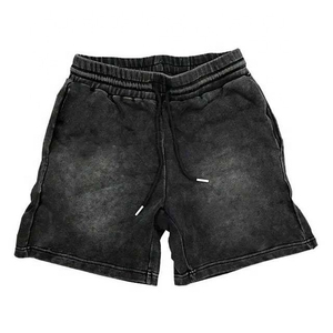 Pantalones Cortos de Lona Casuales para Hombre de Alta Calidad, Lavado Ácido, Transpirables, Estilo Urbano, Vintage, Desgastados - Product Image 1