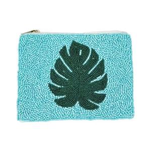 Pochette rectangulaire en coton brodée de perles, magnifique et personnalisée, par curio craft - Product Image 3