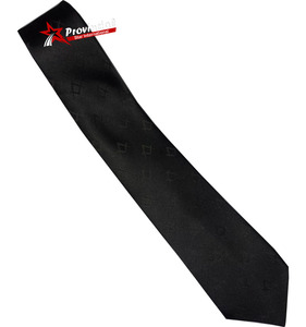 Corbata Azul Marino de Diseño Clásico para Hombre, con Logotipo Personalizado, de Poliéster y Seda, para Masonería - Product Image 3