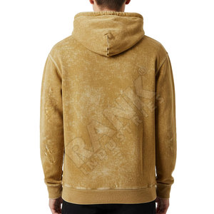 Nouveaux hoodies en coton mélangé pour hommes, effet délavé, légers, disponibles en différentes tailles. - Product Image 2