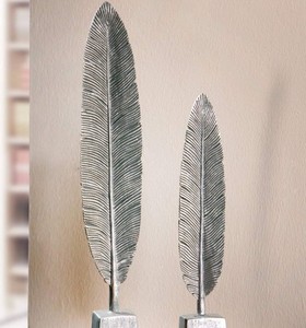 Sculpture moderne en métal en forme de feuille de Ginkgo, décoration de table pour la maison, pour la salle de séjour, décoration intérieure - Product Image 3