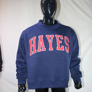 Sudadera HAYES con cuello simulado, 450 GSM, bordado con nombre personalizado, corte holgado, 100% algodón, felpa francesa. - Product Image 1