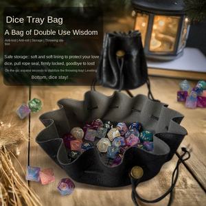 Bolsa de Almacenamiento Portátil de Cuero para Dados, Joyas, Abalorios y Juegos de Dados, Bolsa de Bolsillo - Product Image 6