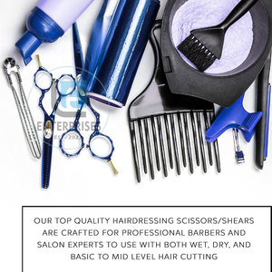 Ciseaux de coiffure professionnels en acier inoxydable avec logo personnalisé, antidérapants, durables, nouvelle arrivée 2026, en stock - Product Image 4