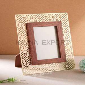 Hot Selling Newly Design Metal and Wood Customized Design <b>Digital</b> <b>Photo</b> <b>Frame</b> For Table Decoration - Product Image 1