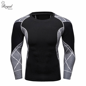 เสื้อรัดกล้ามเนื้อสำหรับยิวยิตสู MMA บราซิลเลียนยิวยิตสู ชกมวย แบบขายส่ง OEM รุ่นใหม่ล่าสุด สีดำหลากสี แขนยาว ระบายอากาศได้ดี - Product Image 6