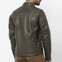 Veste d'hiver en cuir véritable pour homme avec design respirant, garniture en fourrure, doublure en sherpa, style streetwear, tissu 300g