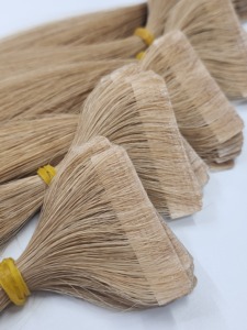 Extensiones de Cabello con Cinta Adhesiva |   Venta al por Mayor de Fábrica |   Rubio y con reflejos | # 613, Cabello Virgen Vietnamita y Cabello de Bebé, Color Mixto, Tono Ceniza - Product Image 6