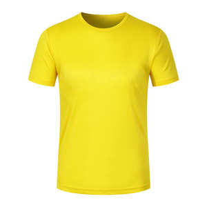 เสื้อยืดคอกลมแขนสั้นผู้ชายผ้าฝ้ายแท้ 100% สกรีนโลโก้ด้านหน้าสองสี แบบ OEM สั่งทำได้ ระบายอากาศ แห้งเร็ว เหมาะสำหรับออกกำลังกาย - Product Image 3