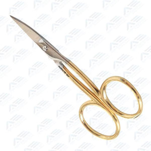 Tijeras para Cutículas de Acero Inoxidable con Baño de Oro, Herramienta de Belleza Elegante para Aplicaciones de Uñas, Venta al Por Mayor, Personalizables - Product Image 3