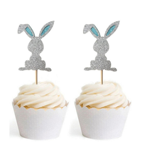 Lot de 12 décorations écologiques faites à la main pour gâteaux d'anniversaire, Halloween, Noël, sur le thème des animaux de dessin animé