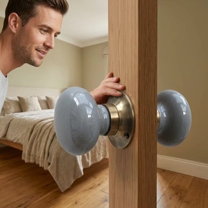 Modern Ceramic <b>Door</b> <b>Knob</b> and Handle Durable Furniture Decor for Bedroom Kitchen Bathroom & Living Room - Product Image 4