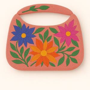 กระเป๋าถือประดับลูกปัดแก้วรับรองคุณภาพจาก MS Handicraft ของขวัญงานแต่งงาน กระเป๋าคลัทช์ กระเป๋าถือแฟชั่นหลากสีสัน งานฝีมือ สามารถปรับแต่งสีได้ - Product Image 4