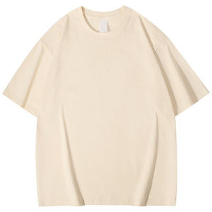 Camiseta Casual para Hombre, Fabricada en China y Bangladesh, con Logotipo Personalizado Bordado, 260g, Algodón Peinado Puro, Hombros Caídos, Color Sólido - Product Image 2