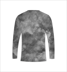 T-shirt de sport gris fumé à manches longues, respirant, pour la performance et l'entraînement physique - Product Image 3