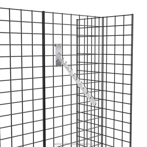 Panel de rejilla metálica de 3 colores, brazo de exhibición de ropa colgante para exhibición de tienda - Product Image 2