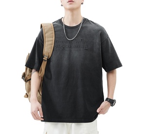High Quality Blank Boxy Oversized T-shirts Streetwear Clothes <b>Men's</b> T-shirt logo Graphic Custom t Shirt <b>for</b> <b>Men</b> - Product Image 4