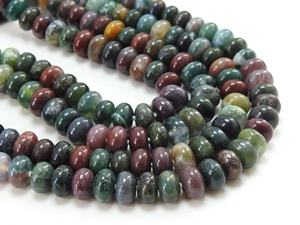 ลูกปัดหินอาเกตมอสธรรมชาติหลากสีขนาด8มม. กลมมนขนาด16นิ้วสำหรับทำเครื่องประดับ - Product Image 5