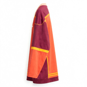 Maillot de hockey sur glace unisexe à manches longues, color-block, col en V, pull respirant en maille polyester, vêtements de sport toutes saisons Amkoor - Product Image 5