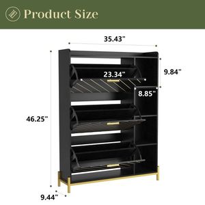 Mobiletto Portascarpe Moderno e Semplice in Metallo per Organizzazione e Stoccaggio in Casa e Soggiorno - Product Image 2