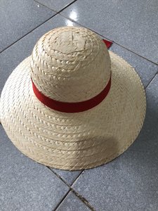 Sombrero Mexicano de Paja Ajustable con Bordado a Mano, Color Beige, Casual, a Rayas, Unisex, para Fiestas, Playa, Hogar, Jardín, Cumpleaños, Regalo Artesanal - Product Image 1