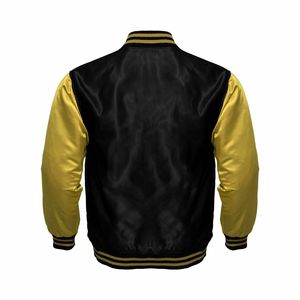 Blouson universitaire vintage gris satiné imperméable pour homme, coupe droite, couleur unie, boutonnage frontal, vêtement d'extérieur décontracté, idéal pour l'hiver - Product Image 2