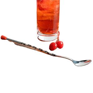 Cuillère à Dessert à thé en acier inoxydable, ustensiles de fête, cuillère à thé créative et mignonne à Long manche et cuillère à shaker pour boisson 1 pièce - Product Image 1