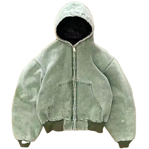 Sweat à capuche vintage Raf Raf pour homme – Molleton de coton épais, effet délavé à l'acide - Product Image 4