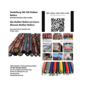 Rodillo de Goma para Impresión Offset, Flexográfica, Rotograbado y Impresión de Láminas, Rodillo de Goma Industrial de Alta Precisión - Product Image 2