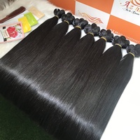 Extensions de cheveux naturels lisses Remy vietnamiens, qualité supérieure 12A, double trame machine, toutes couleurs, 8-34 pouces, 100g, prix abordable