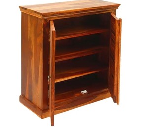 Armoire à chaussures en bois massif sur mesure |   Organisateur de chaussures compact pour entrée |   Fabricant de meubles de Jodhpur - Product Image 4