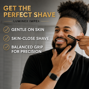 Navaja de Afeitar Recta Vintage Luminex Impex con Mango de Concha de Abulón y Acero al Carbono, Lista para Usar en Barberías y Salones - Product Image 6