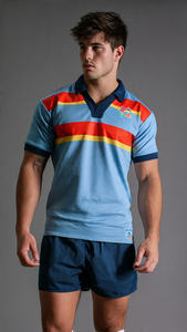 Maillot de rugby 100% polyester, col rabattu, haut de rugby, polo de rugby personnalisé pour homme - Product Image 2