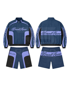 Ensemble de survêtement unisexe 2026 – Veste zippée à manches longues et short – Logo numérique – Tenue décontractée – Séchage rapide – Imperméable - Product Image 6