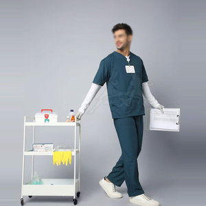 Pakistan Manufacturer Hospital <b>Scrub</b> <b>Uniform</b> New Stock Hospital <b>Scrub</b> <b>Uniform</b> Comfortable Wear For Long Shifts - Product Image 2