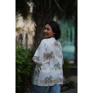 Blusas y Camisas para Mujer Calm Palm Top - Product Image 1